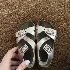 Kids Metallic Sandals